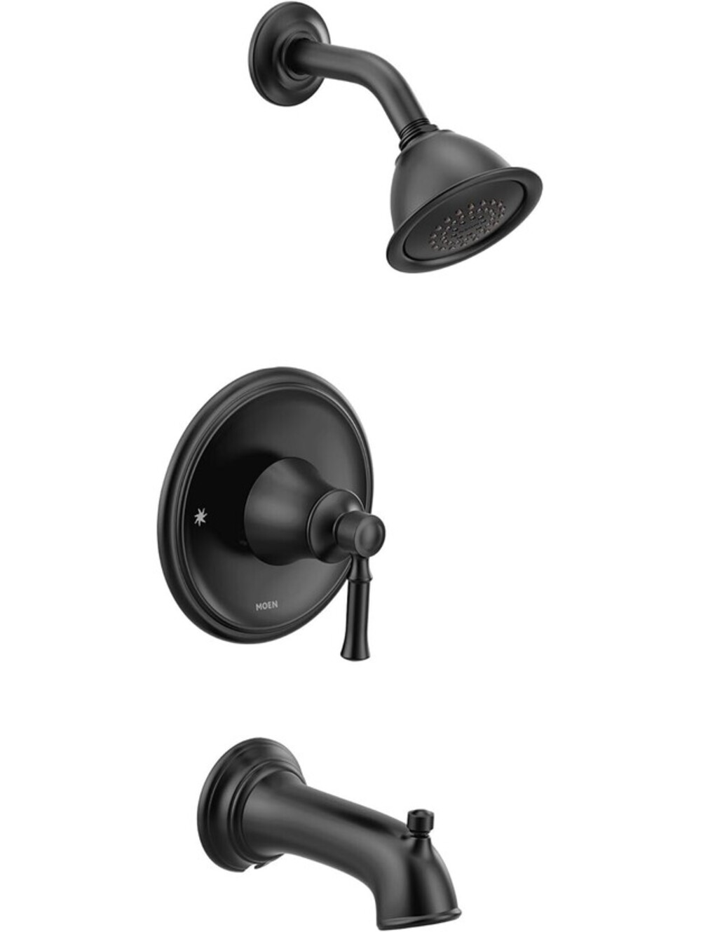 Moen T2183EPBL Dartmoor Tub & Shower 1-Handle Faucet Trim - Matte Black